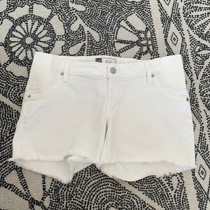 Maternity White Denim Shorts by Gap